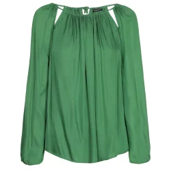 Femmes Caroline Biss Hauts*1687-62 / Blouse Droite Fluide Effet Decollete