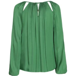 Femmes Caroline Biss Hauts*1687-62 / Blouse Droite Fluide Effet Decollete