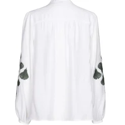 Femmes Caroline Biss Hauts*1625-69 / Blouse Droite Souple Avec Broderie