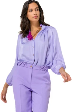 Femmes Caroline Biss Hauts*1689-46 / Blouse Fluide Droite Brillante