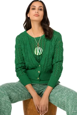 Femmes Caroline Biss Tire*1224-62 / Cardigan Court En Coton