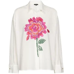 Femmes Caroline Biss Hauts*1669-69 / Chemise En Coton Avec Broderie