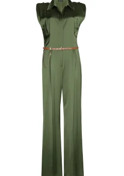 Femmes Caroline Biss Pantalon*1564-61 / Combinaison Habillee Brillante, Jambe Droite
