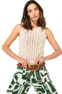 Femmes Caroline Biss Tire*1223-34 / Haut En Coton