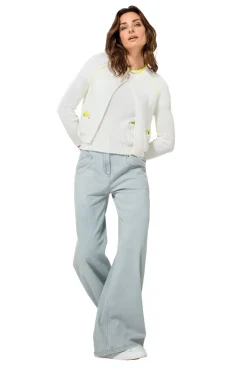 Femmes Caroline Biss Tire*1218-91 / Haut Maille Fine 2 Styles