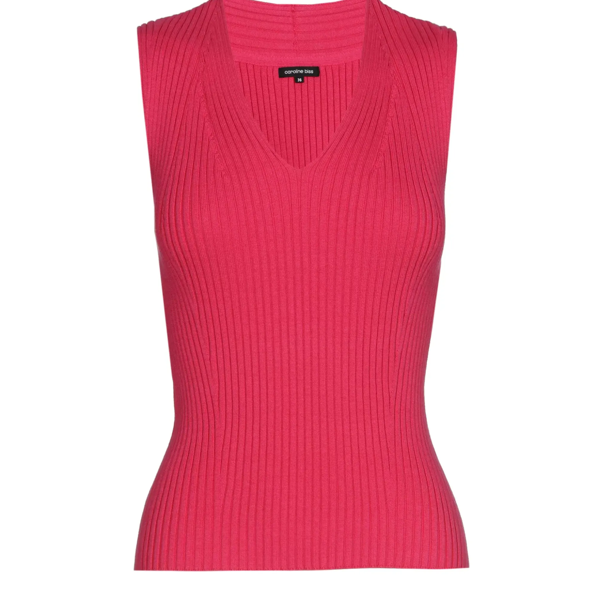 Femmes Caroline Biss Tire*3220-71 / Haut Tricote Ajuste