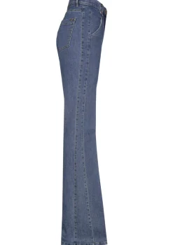 Femmes Caroline Biss Pantalon*1524-24 / Jean Bootcut Confortable, Taille Normale