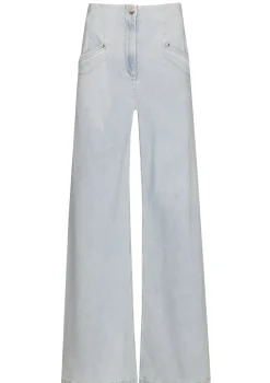 Femmes Caroline Biss Pantalon*1525-25 / Jean Fluide, Jambe Large, Taille Haute