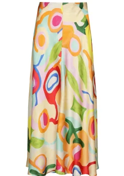 Femmes Caroline Biss Jupes*3766-79 / Jupe Midi Fluide Frivole