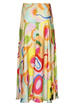Femmes Caroline Biss Jupes*3766-79 / Jupe Midi Fluide Frivole
