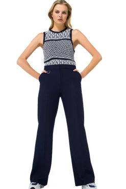 Femmes Caroline Biss Pantalon*1523-21 / Pantalon City Look Confortable, Jambe Droite, Taille Normale