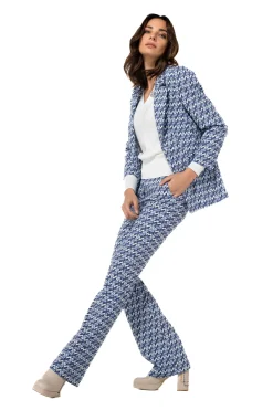 Femmes Caroline Biss Pantalon*1550-29 / Pantalon Confortable, Bootcut, Taille Normale, Imprime Pop-Art