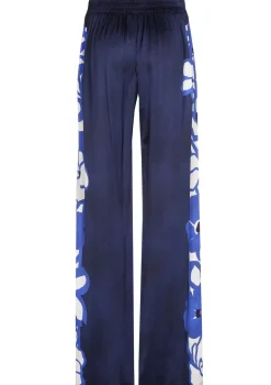 Femmes Caroline Biss Pantalon*1552-29 / Pantalon Fluide Brillant, Jambe Droite, Taille Normale