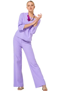 Femmes Caroline Biss Pantalon*1581-46 / Pantalon Habille Confortable, Jambe Droite, Taille Normale