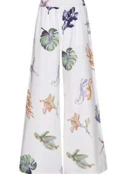 Femmes Caroline Biss Pantalon*3581-69 / Pantalon Large Confortable En Coton, Taille Normale