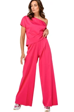 Femmes Caroline Biss Pantalon*1569-74 / Pantalon Large Confortable En Coton, Taille Normale
