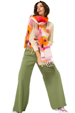 Femmes Caroline Biss Pantalon*1569-60 / Pantalon Large Confortable En Coton, Taille Normale
