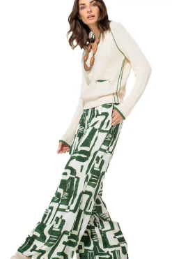 Femmes Caroline Biss Pantalon*1563-69 / Pantalon Palazzo Fluide, Jambe Large, Taille Normale