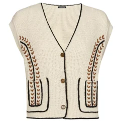 Femmes Caroline Biss Tire*1287-39 / Pull Debardeur En Coton