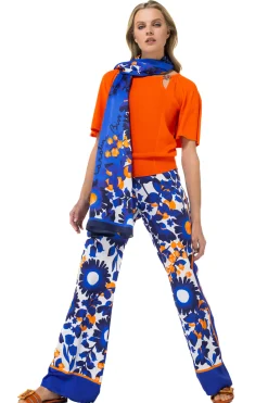Femmes Caroline Biss Tire*1258-53 / Pull En Maille Fine A Manches Fantaisie