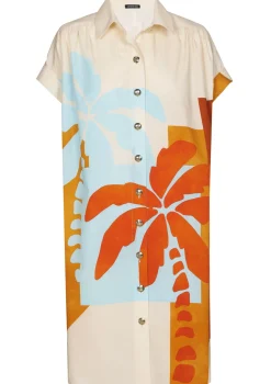 Femmes Caroline Biss Robes*3170-89 / Robe Chemise Droite Confortable