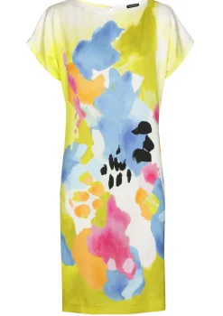 Femmes Caroline Biss Robes*1164-79 / Robe D'Ete Droite Et Fluide