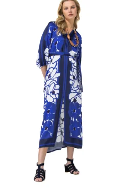 Femmes Caroline Biss Robes*1198-29 / Robe Midi Fluide