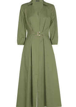 Femmes Caroline Biss Robes*1167-60 / Robe Midi Legere Avec Stretch