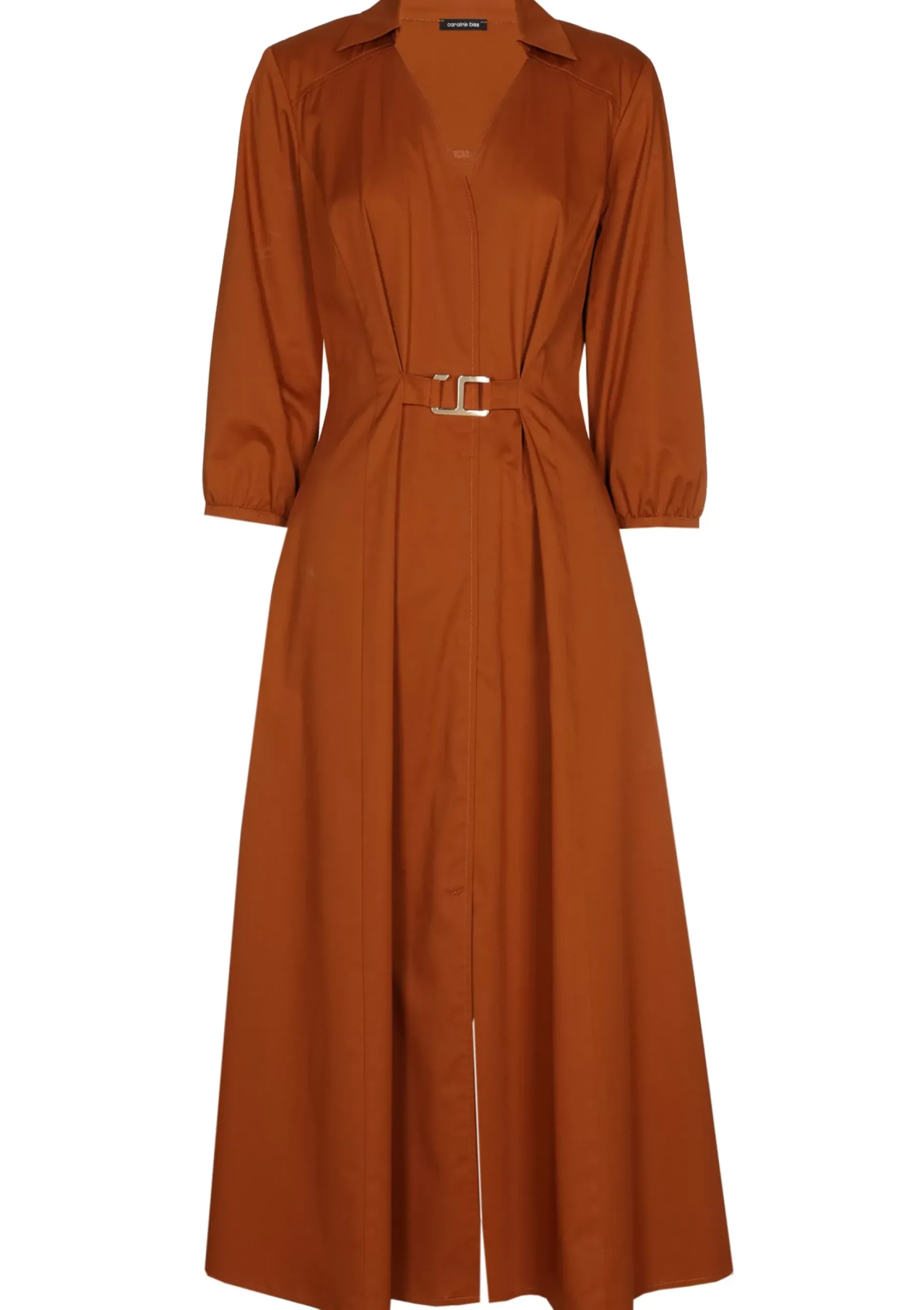 Femmes Caroline Biss Robes*1167-35 / Robe Midi Legerement Ajustee Avec Stretch