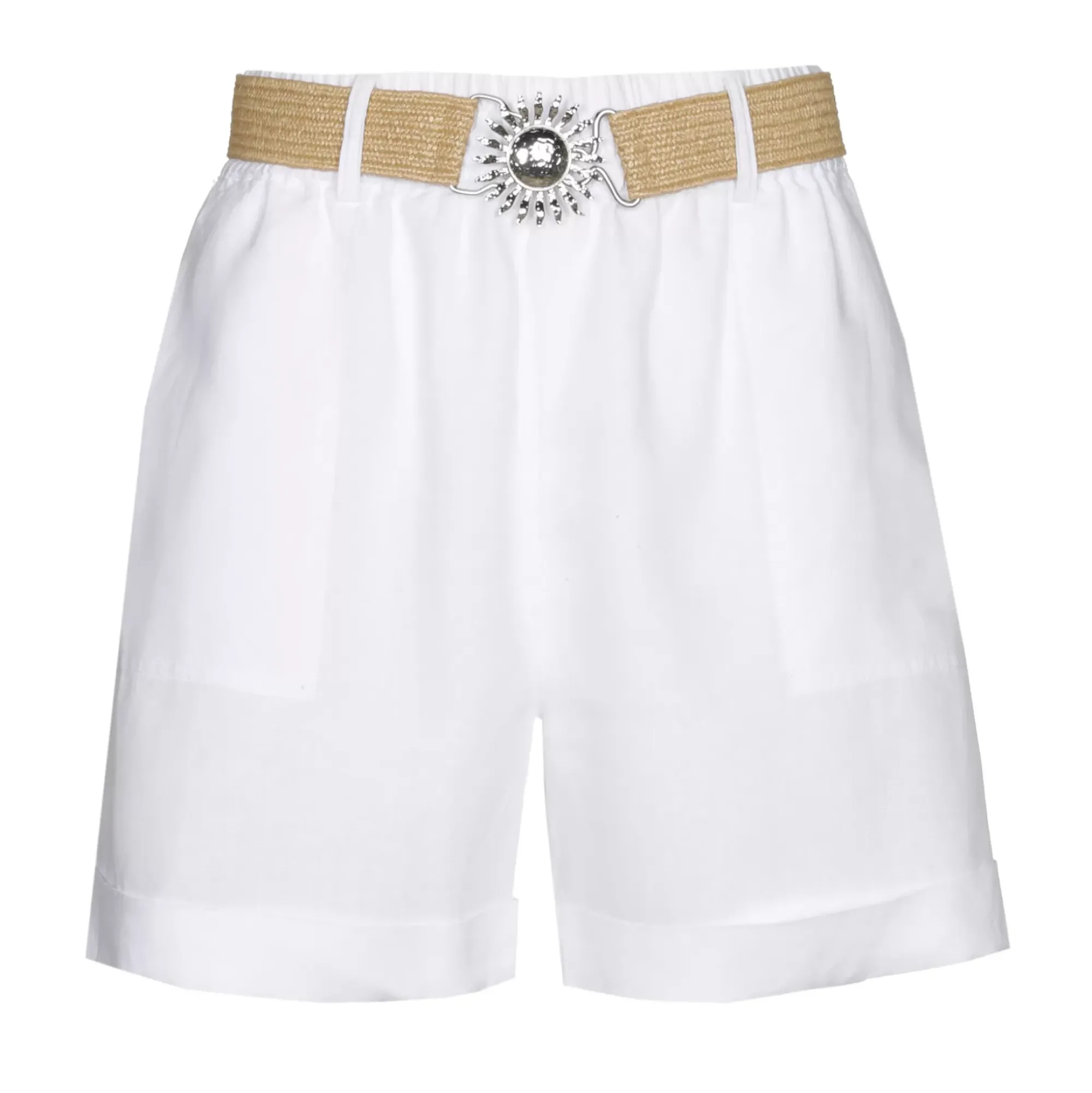 Femmes Caroline Biss Pantalon*3568-90 / Short En Lin, Taille Normale