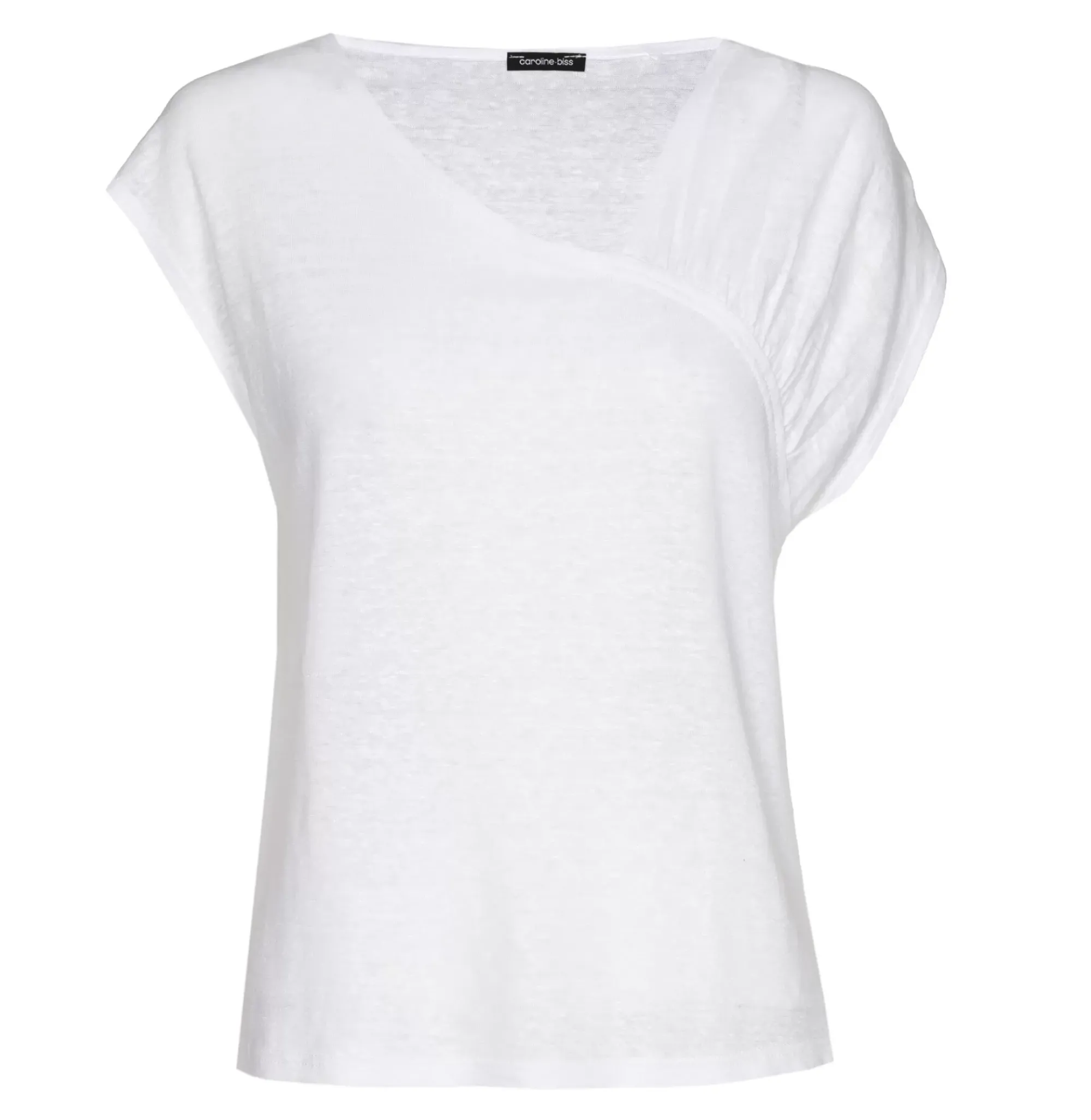 Femmes Caroline Biss Hauts*3972-90 / Top Asymetrique En Lin