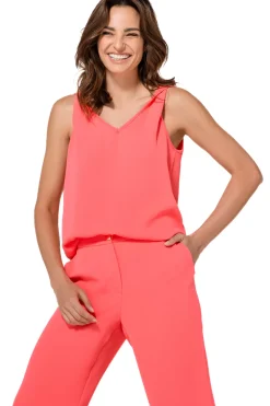 Femmes Caroline Biss Hauts*1622-72 / Top Droit Ample Effet Epaule